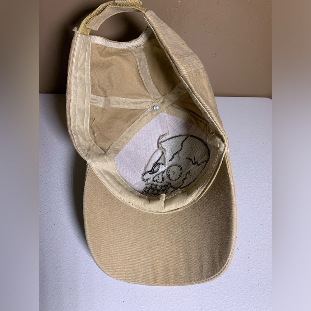 Ed Hardy Tan Cap with Skull and Heart Design - Picture 8 of 8